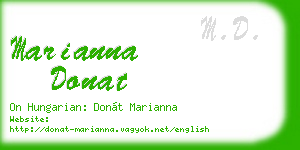 marianna donat business card
